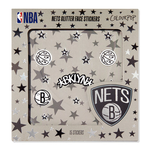 Nets Glitter Face Stickers