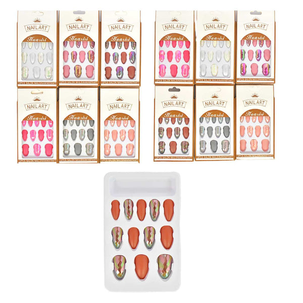 12 Pcs Salon Nails in an Instant